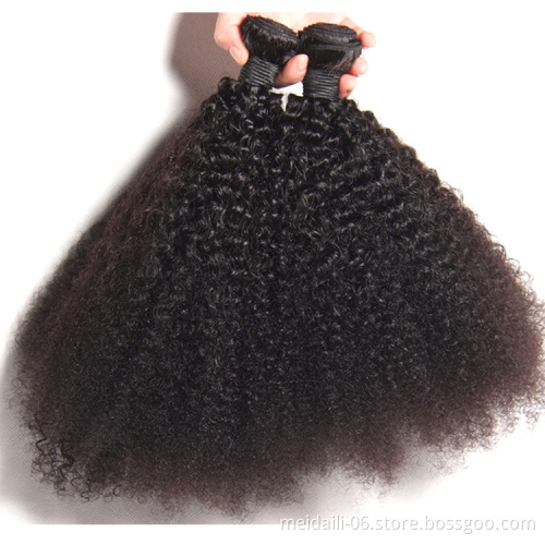 wholesale black hair products hot sale virgin brazilian afro kinky human hair weave